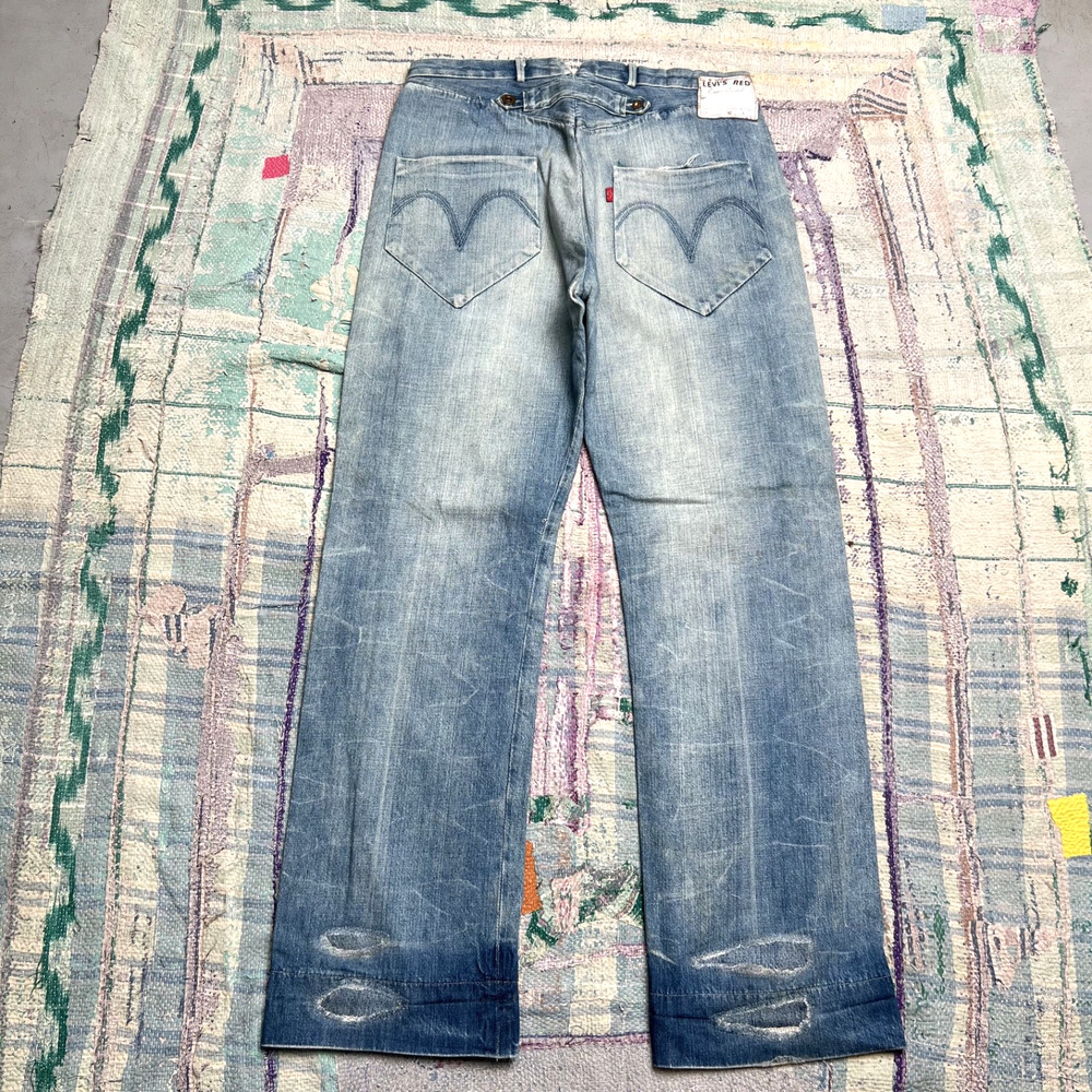 Levis RED Jeans 36x33 2005 Copper Riveted Vintage 4-Pockets Rare (see desc)